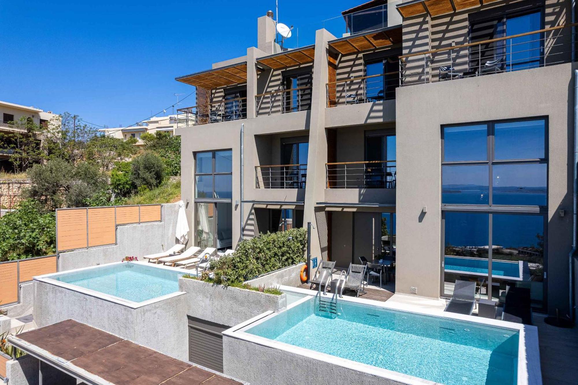 Omnia Luxury Villas - "Heated" Pools & Breathtaking Seaviews! Chania  Zewnętrze zdjęcie